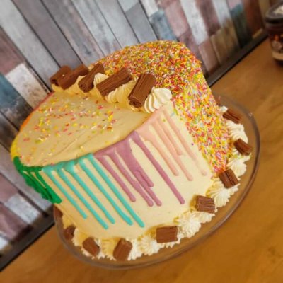 7tier rainbow cake